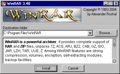WinRAR 3.40 Full Russian
