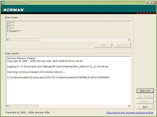 Norman Malware Cleaner