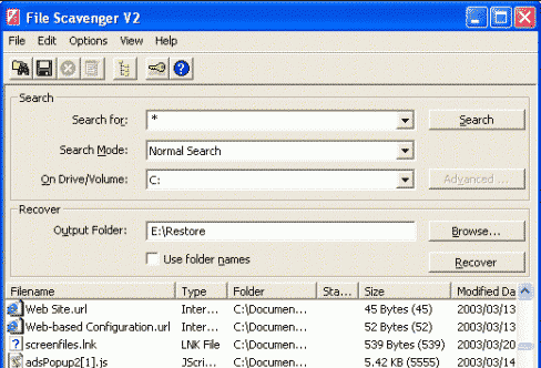 File Scavenger 2.1v
